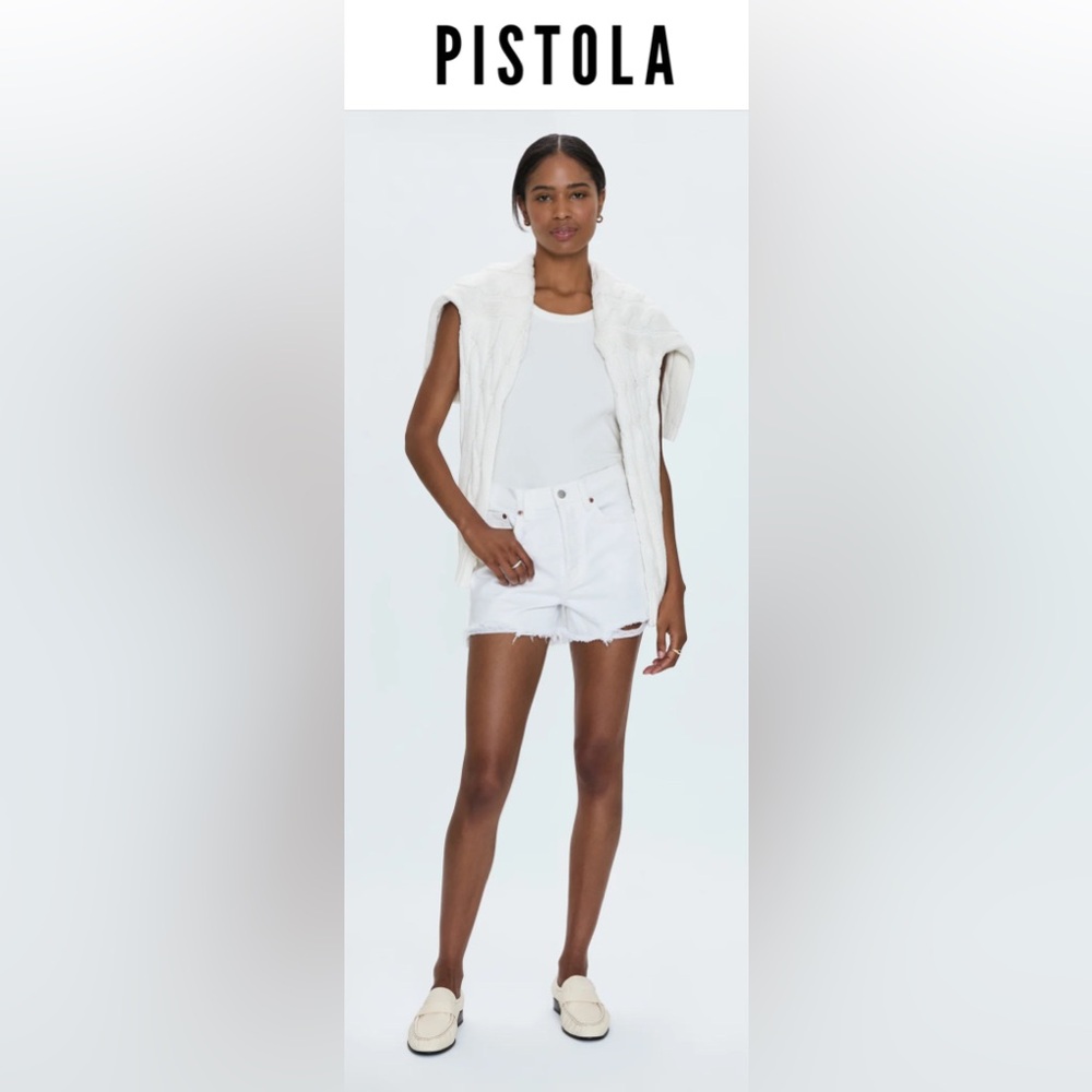 Pistola Nova High-Rise Short - Luxe white Vintage size 29